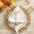 Bamboo Napkin Ring in Gold by Kim Seybert