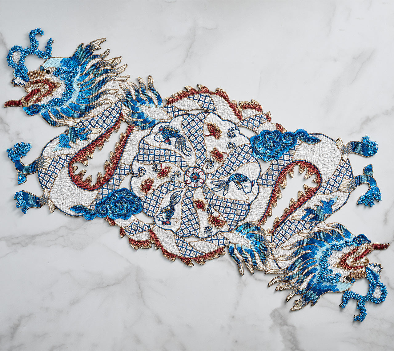 Orient Runner in White & Multi by Kim Seybert