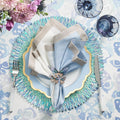 Ray Placemat in Periwinkle & Seafoam by Kim Seybert