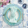 Ray Placemat in Periwinkle & Seafoam by Kim Seybert
