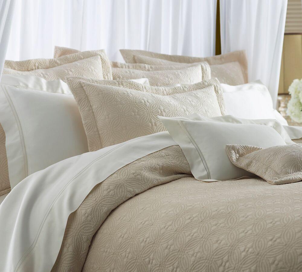 Lucia Matelassé Decorative Pillows by Peacock Alley