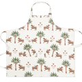 Tiger Palm Tigereye Linen Apron by Matouk Collection