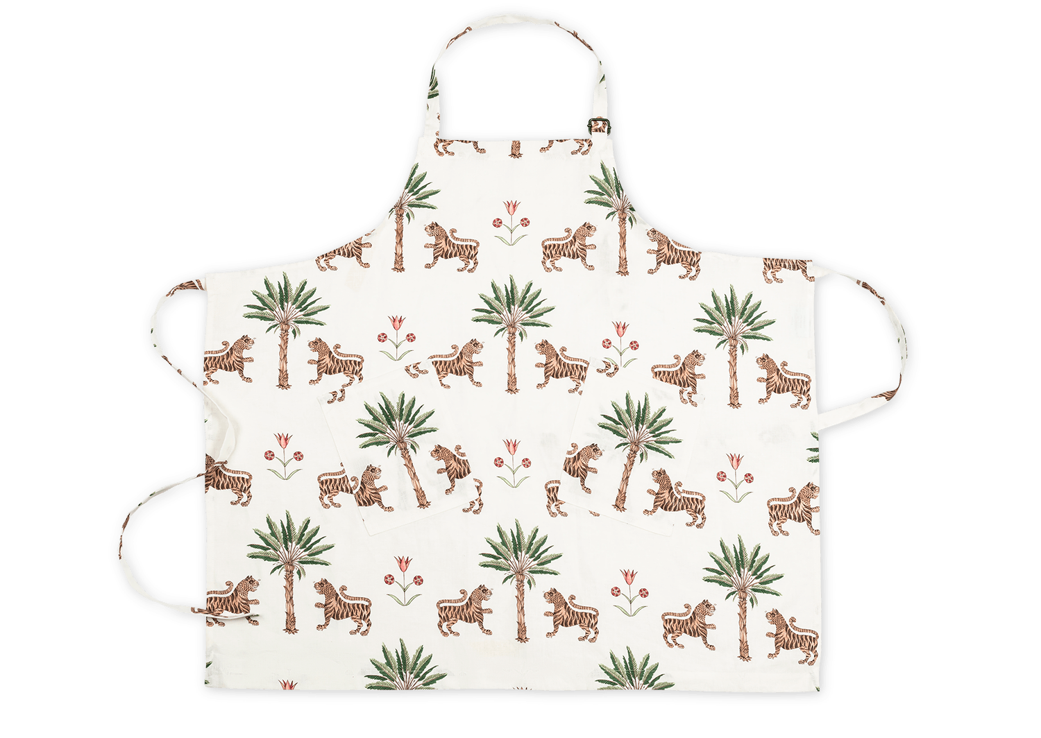 Tiger Palm Tigereye Linen Apron by Matouk Collection