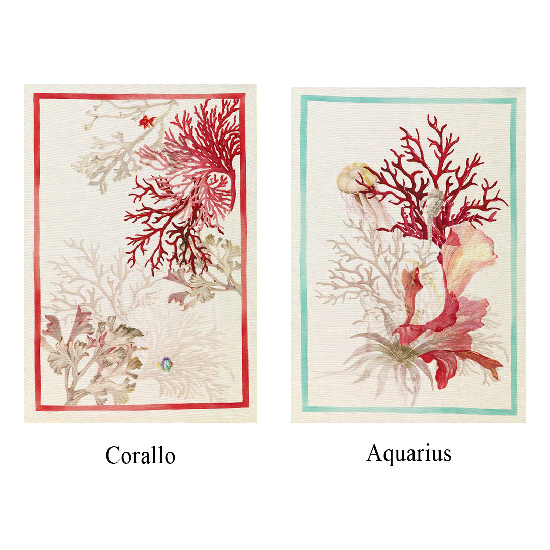 Aquarius Tea Towel by Tessitura Toscana Telerie