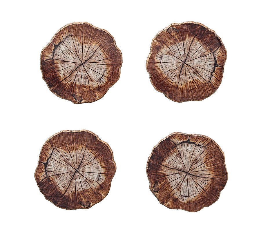 Cedar Coasters in Brown by Kim Seybert