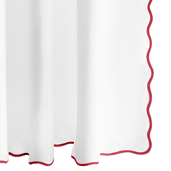 Camilla Pique Scallop Shower Curtain