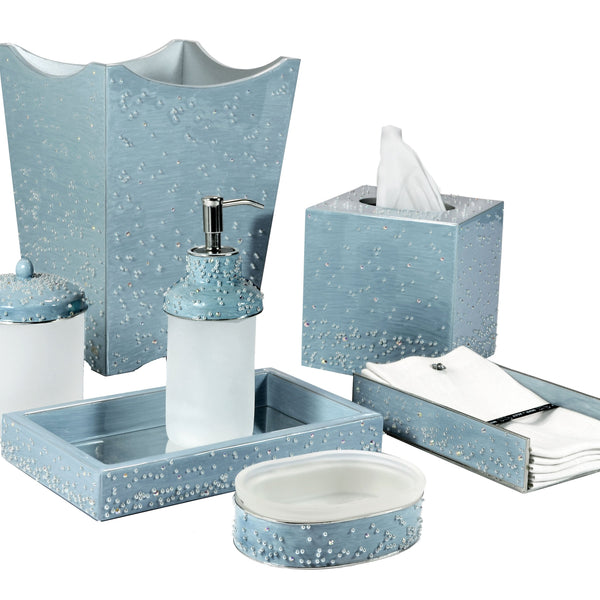 Caviar Enamel with Pearls Trim Vanity Set