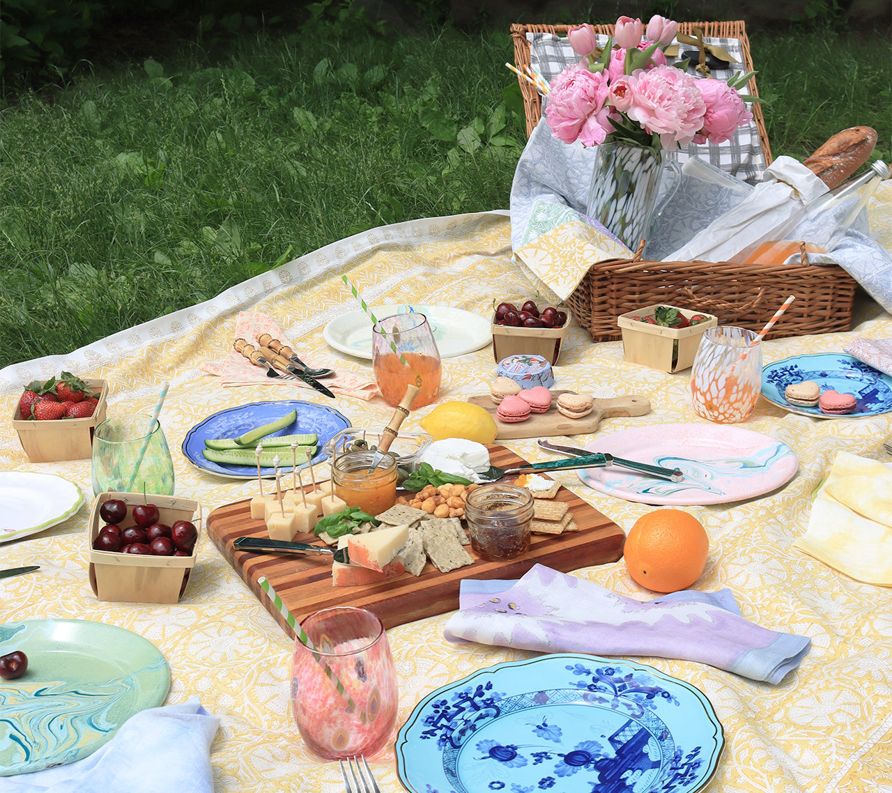 Provence Tablecloth in Yellow by Kim Seybert