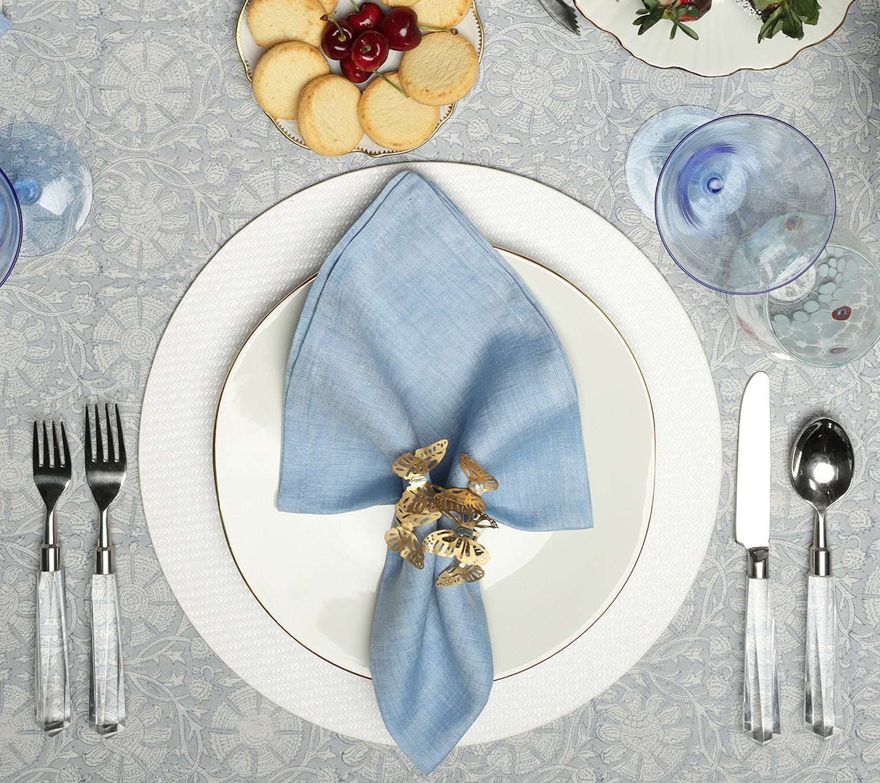 Provence Tablecloth in Periwinkle by Kim Seybert