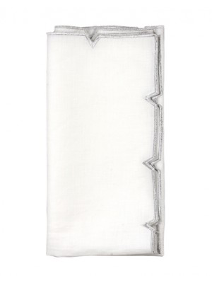 Divot Napkins in Silver