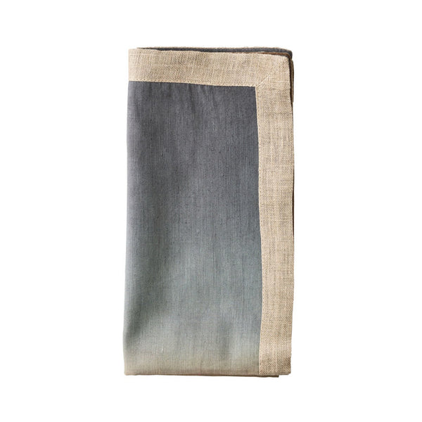 Dip Dye Napkin in Beige, Taupe & Gray