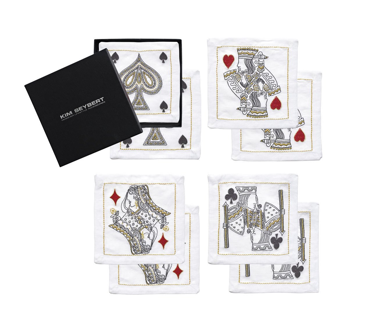House of Cards Cocktail Napkins by Kim Seybert