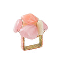 Sea Stone Napkin Ring in Blush by Kim Seybert