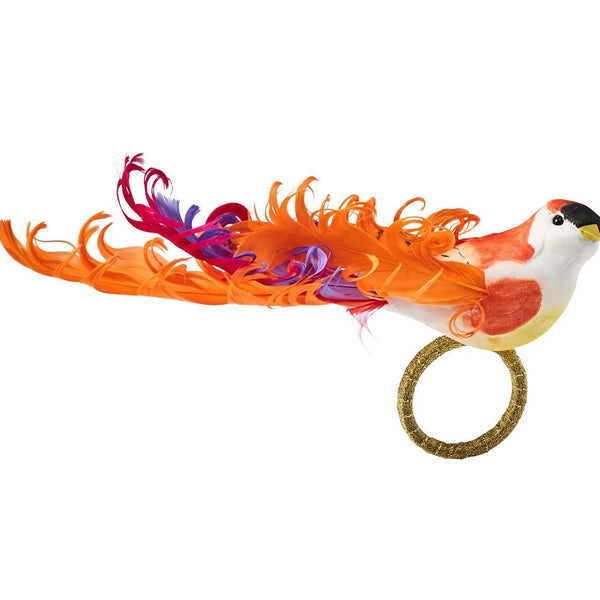 Chirp Napkin Rings in Pink & Orange