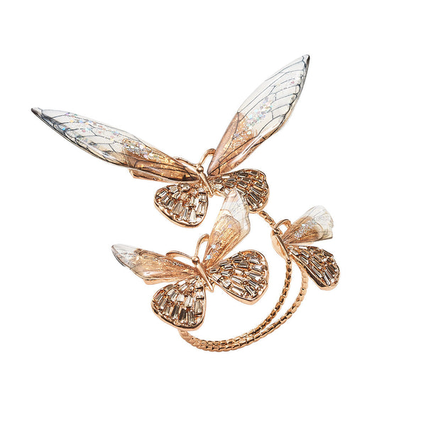 Flutter Napkin Ring in Champagne & Gold by Kim Seybert