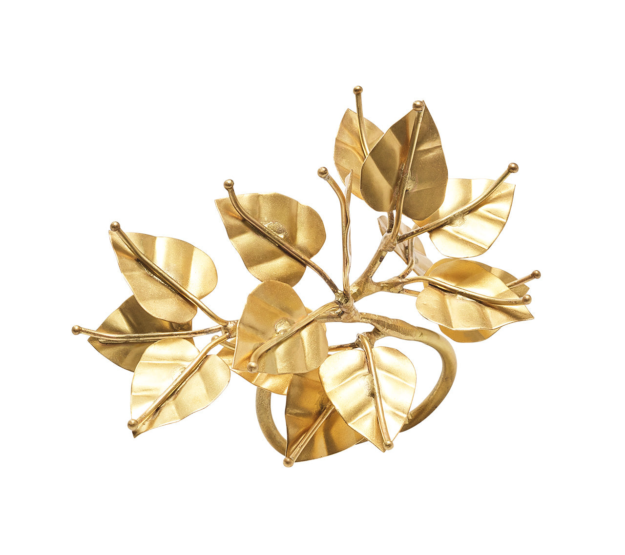 Bougainvillea Napkin Ring in Gold by Kim Seybert