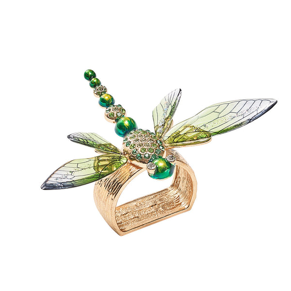 Dragonfly Napkin Ring in Green