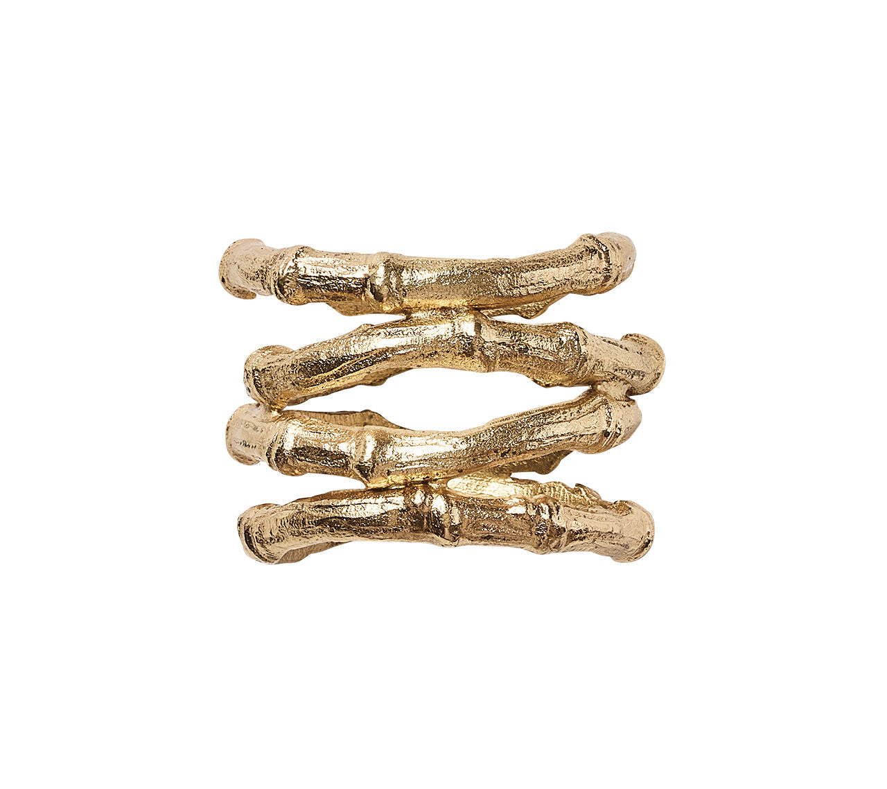 Bamboo Napkin Ring in Gold by Kim Seybert