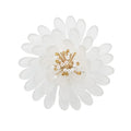 Cosmos Napkin Ring in White & Gold by Kim Seybert