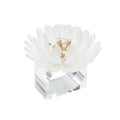 Cosmos Napkin Ring in White & Gold by Kim Seybert