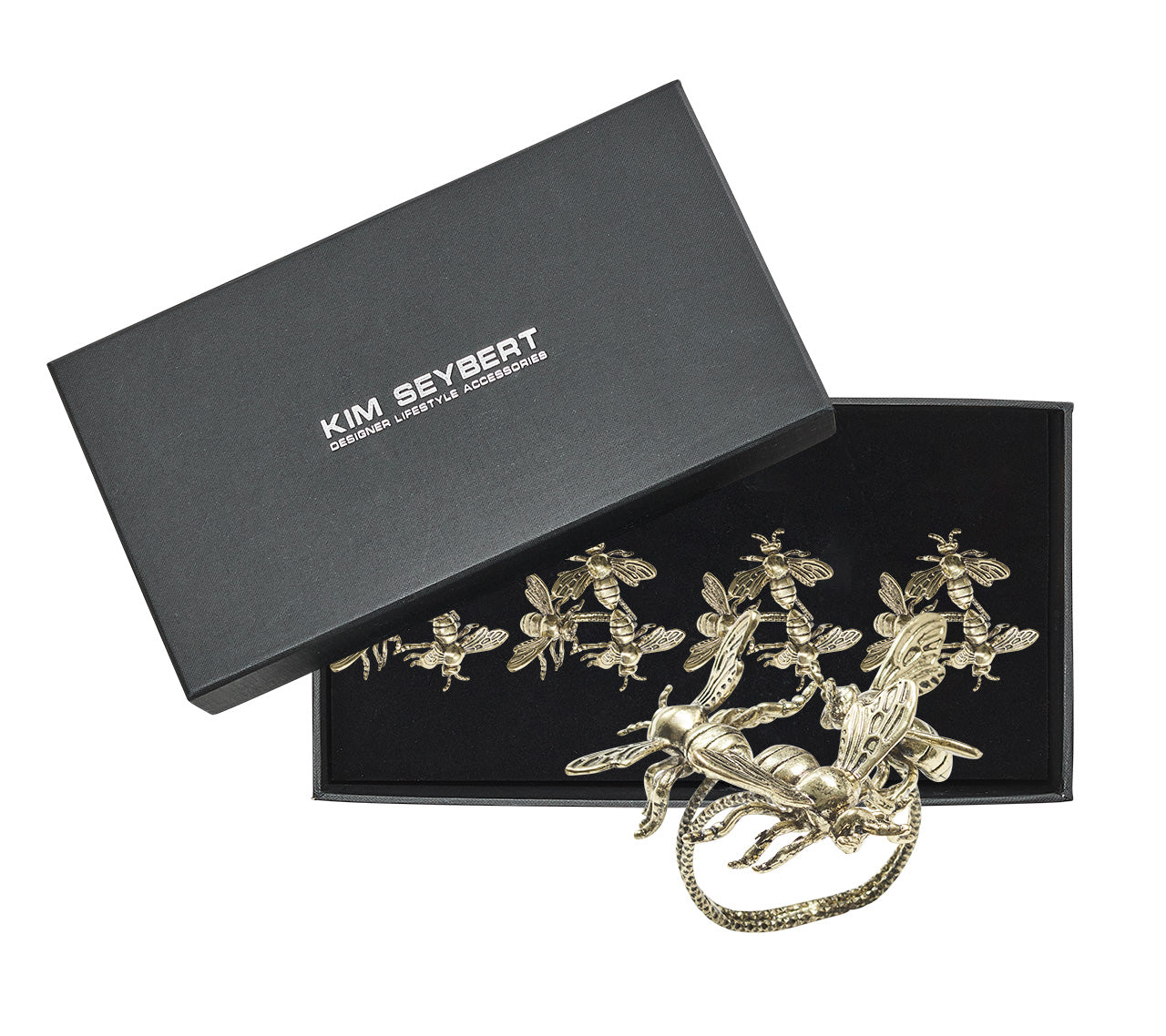 Hive Napkin Ring in Gold by Kim Seybert