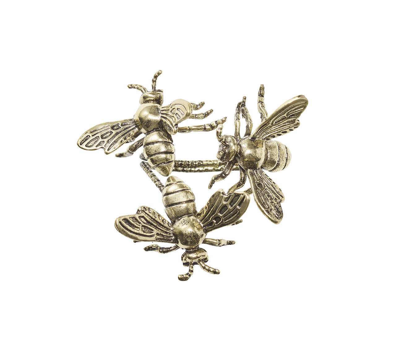 Hive Napkin Ring in Gold by Kim Seybert