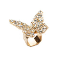 Papillon Napkin Ring in Gold & Crystal by Kim Seybert