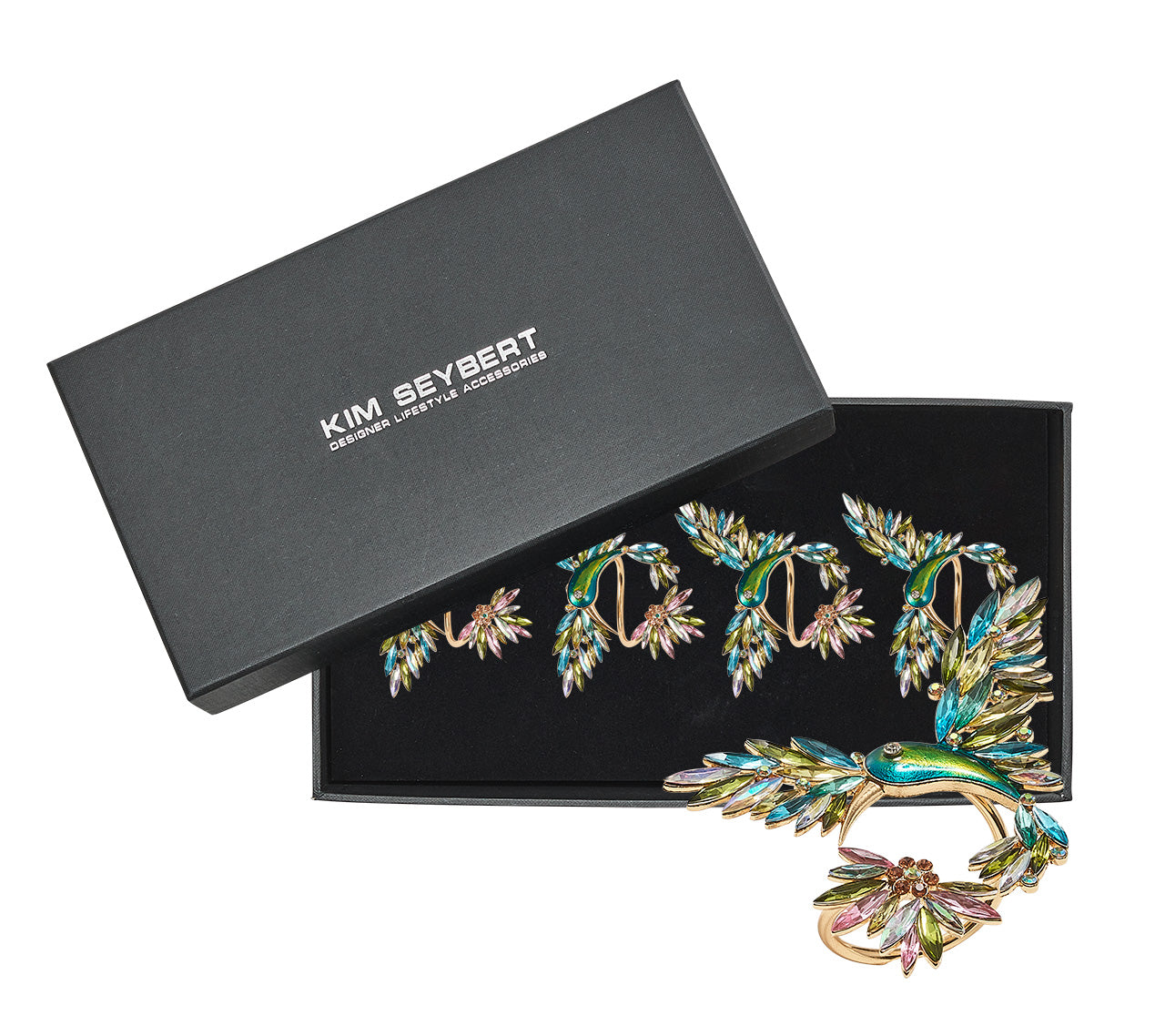 Hummingbird Napkin Ring in Multi by Kim Seybert