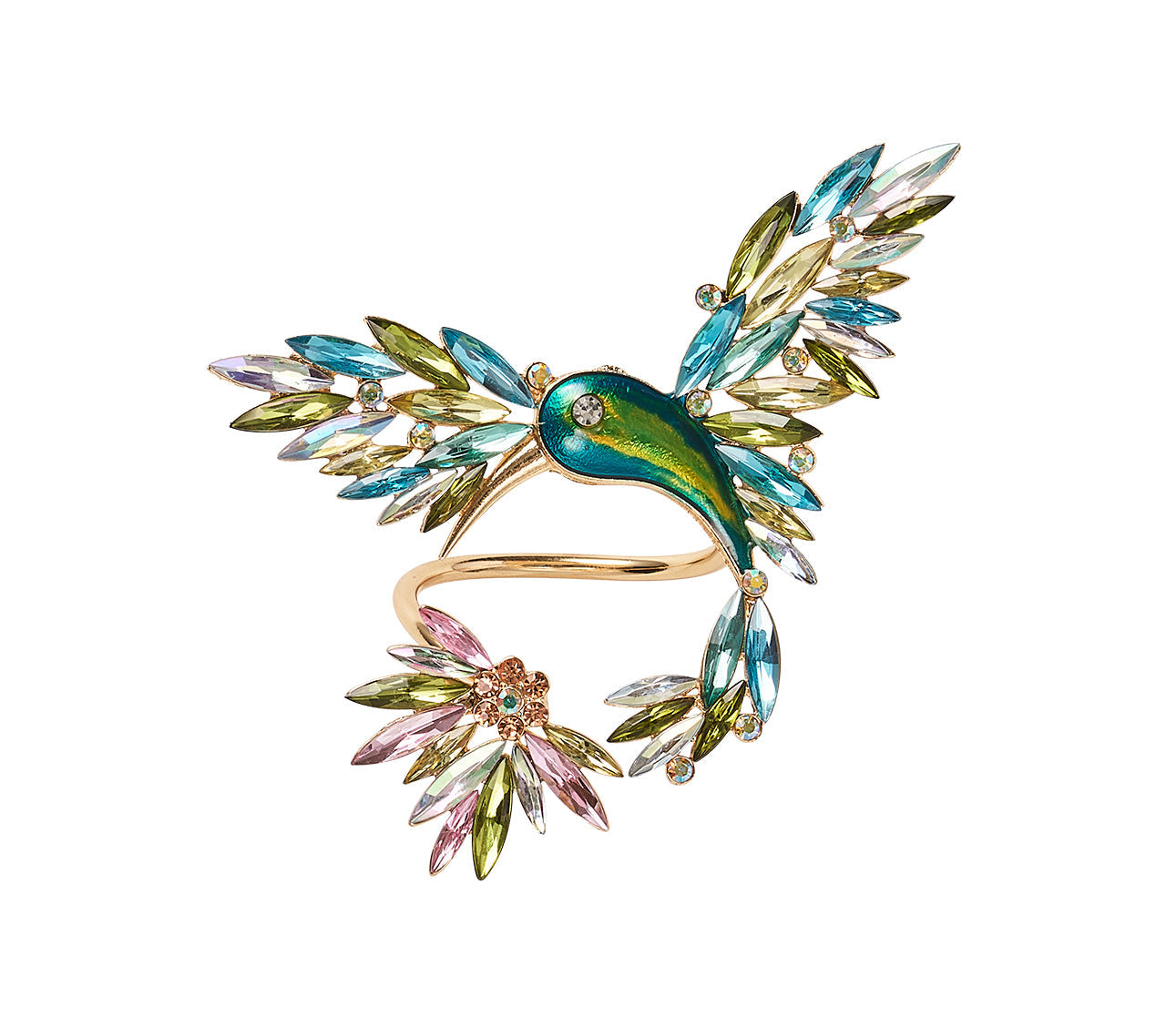 Hummingbird Napkin Ring in Multi by Kim Seybert