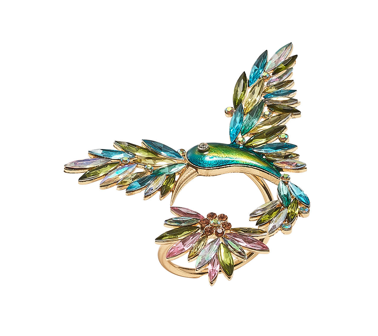 Hummingbird Napkin Ring in Multi by Kim Seybert