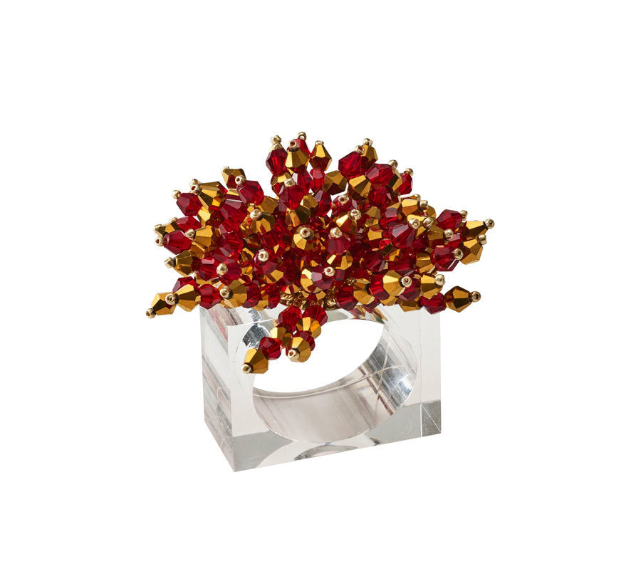 Brilliant Napkin Ring in Red by Kim Seybert