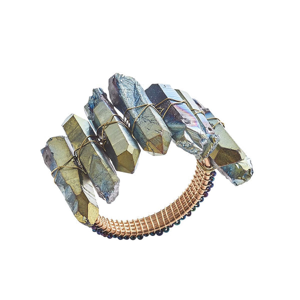 Radiant Napkin Rings in Midnight