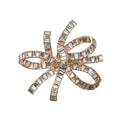 Jeweled Bow Napkin Ring in Gold & Crystal by Kim Seybert