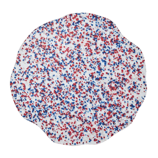 Sprinkles Placemat in Red & Navy