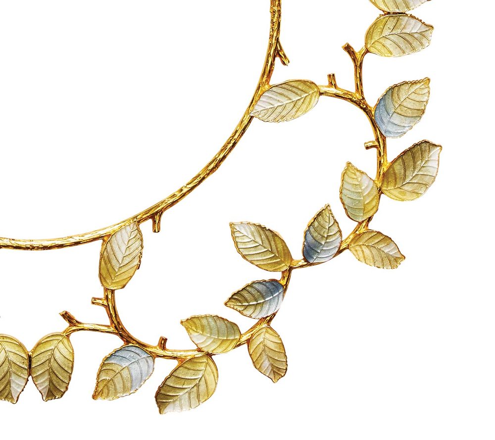 Laurel Charger in Gold & Silver by Kim Seybert