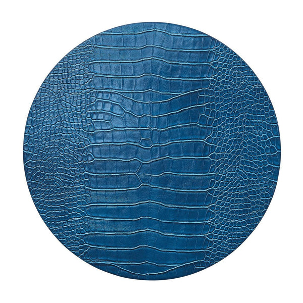 Croco Placemat in Sapphire