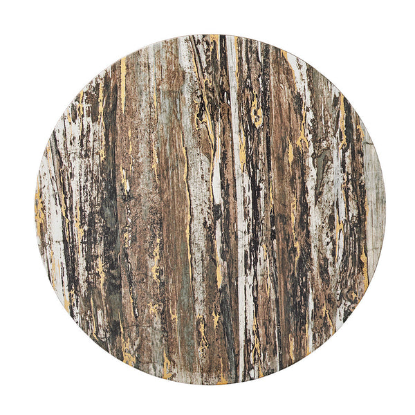 Weathered Pine Placemat in Ivory, Natural & Gold