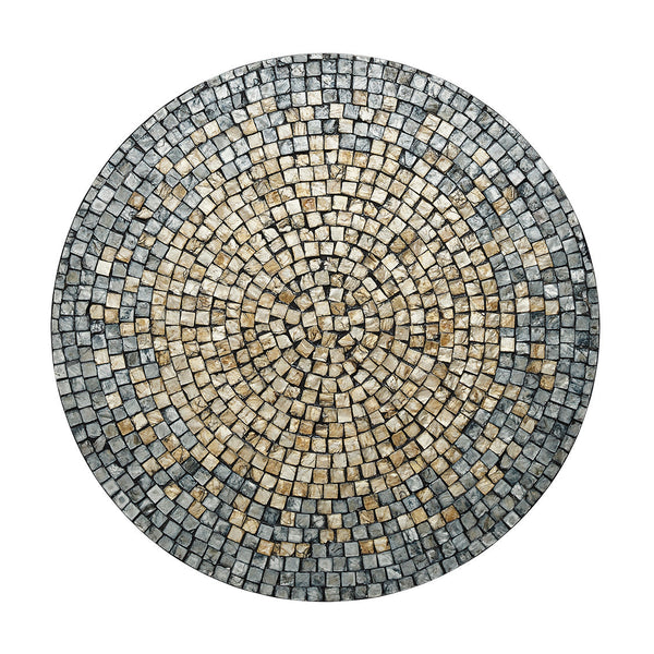 Shell Mosaic Placemat in Gray & Taupe
