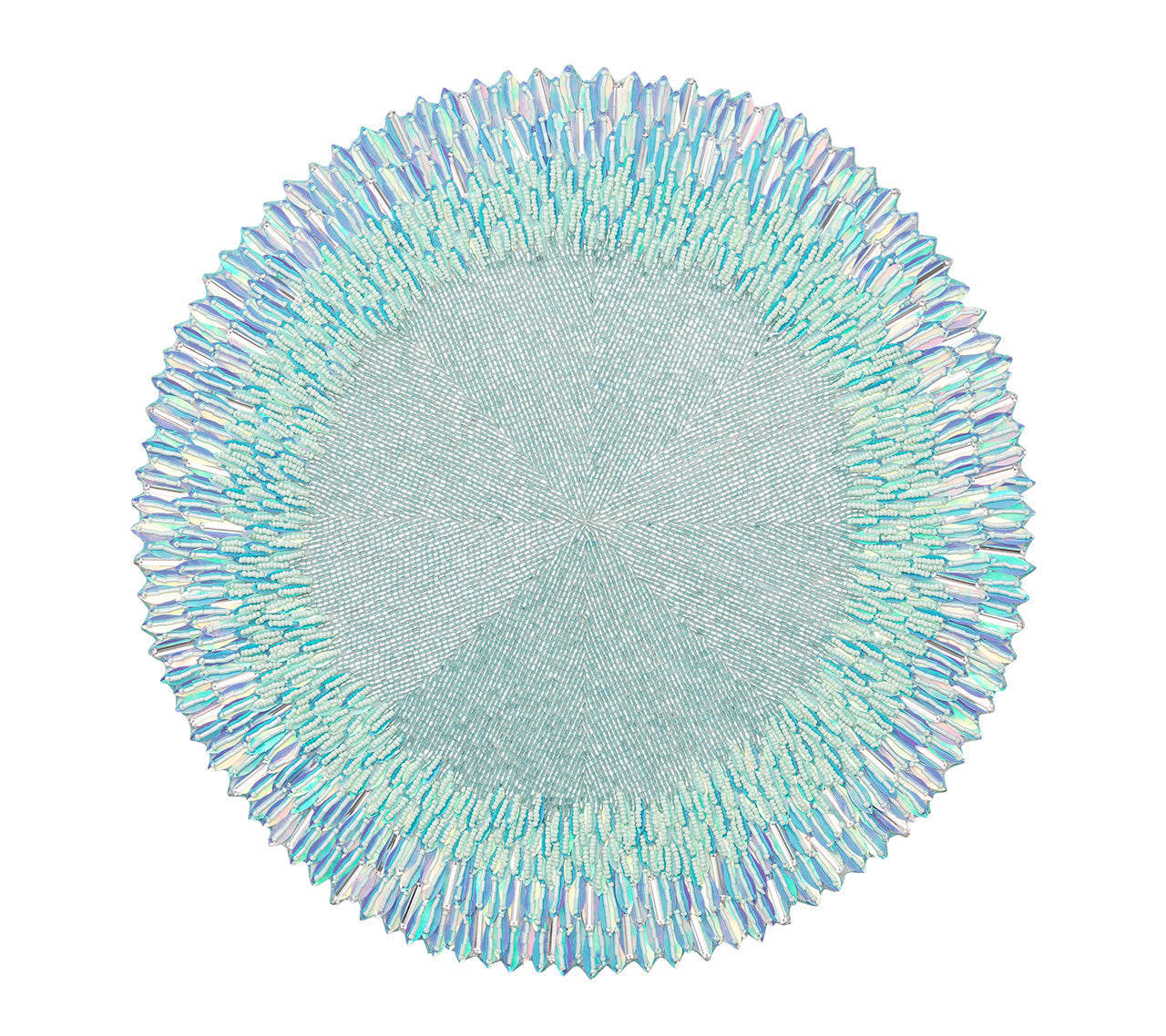 Ray Placemat in Periwinkle & Seafoam by Kim Seybert