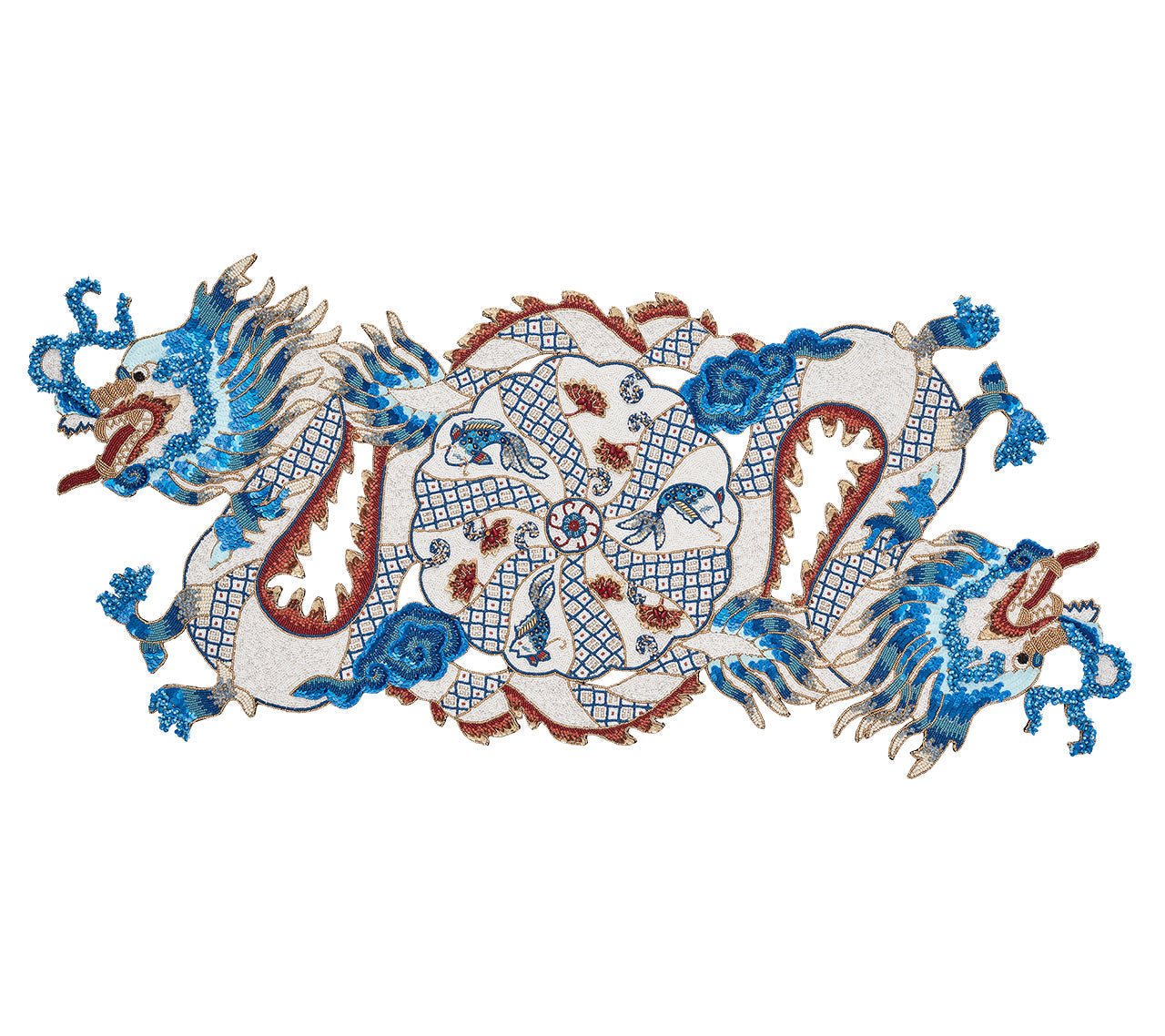 Orient Runner in White & Multi by Kim Seybert
