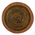 Shaded Rattan Round Placemats - Pioneer Linens