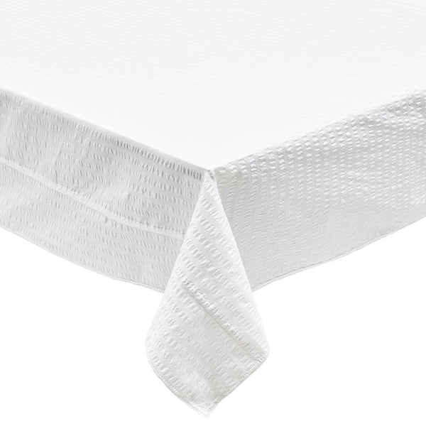 Seersucker Tablecloth in White