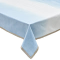 Dip Dye Tablecloth in White & Periwinkle - Pioneer Linens