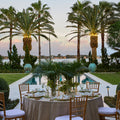 Oasis Placemat in Ivory, Green & Gold by Kim Seybert
