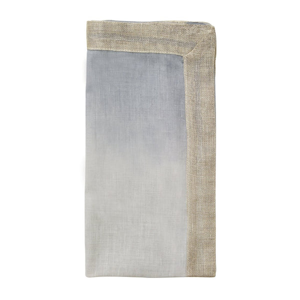 Dip Dye Napkins in Gray & Silver