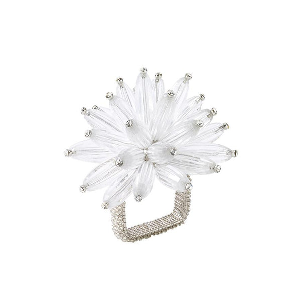 Constellation Napkin Ring in Silver Crystal