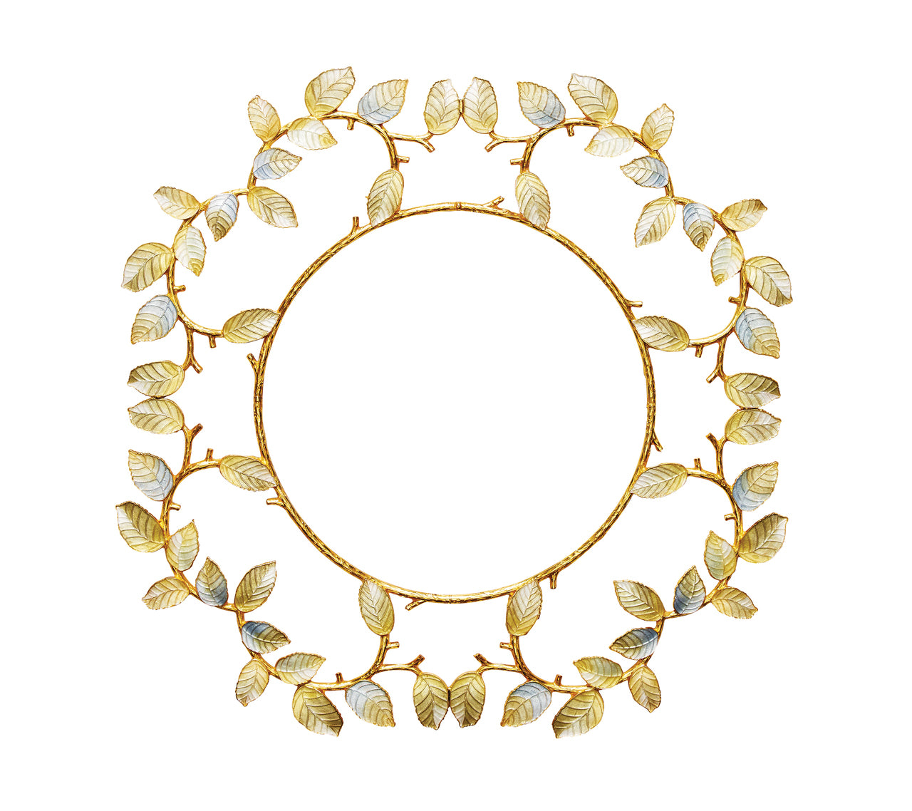 Laurel Charger in Gold & Silver by Kim Seybert