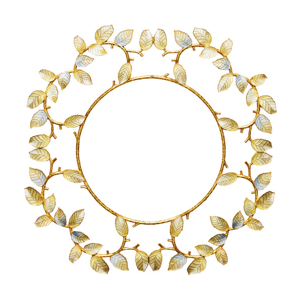 Laurel Charger in Gold & Silver