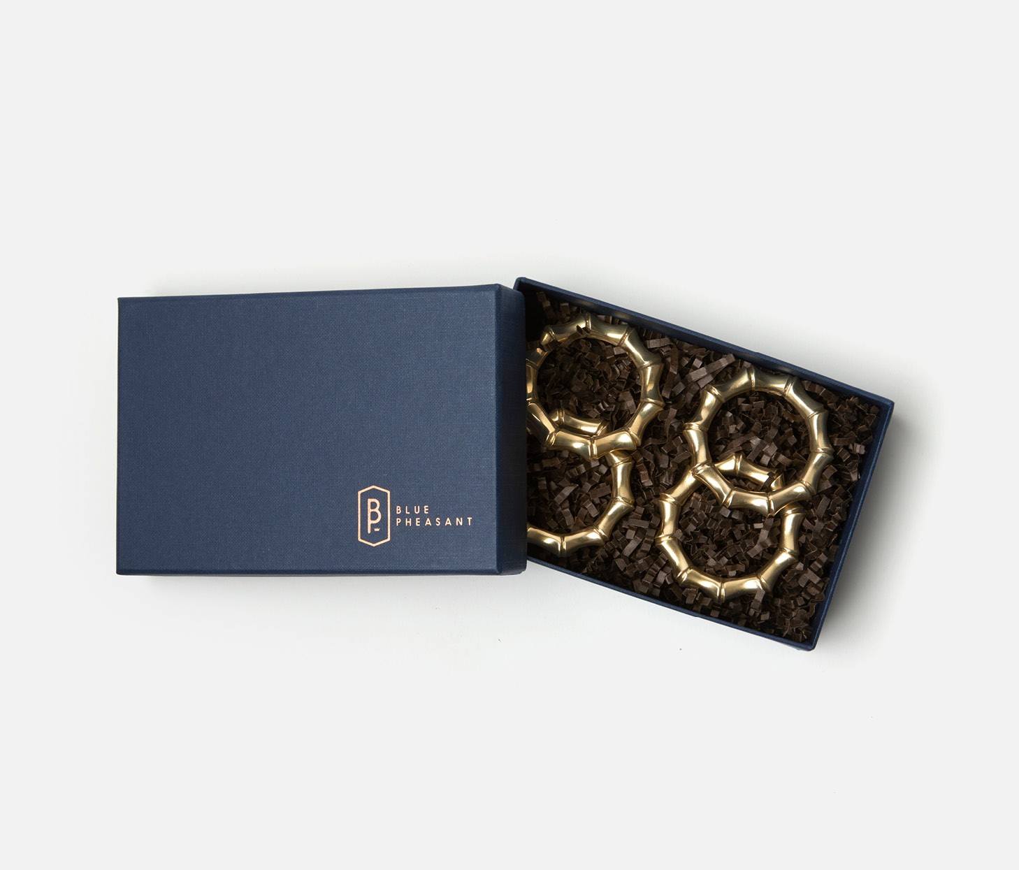 Avery Gold Napkin Ring by Blue Pheasant