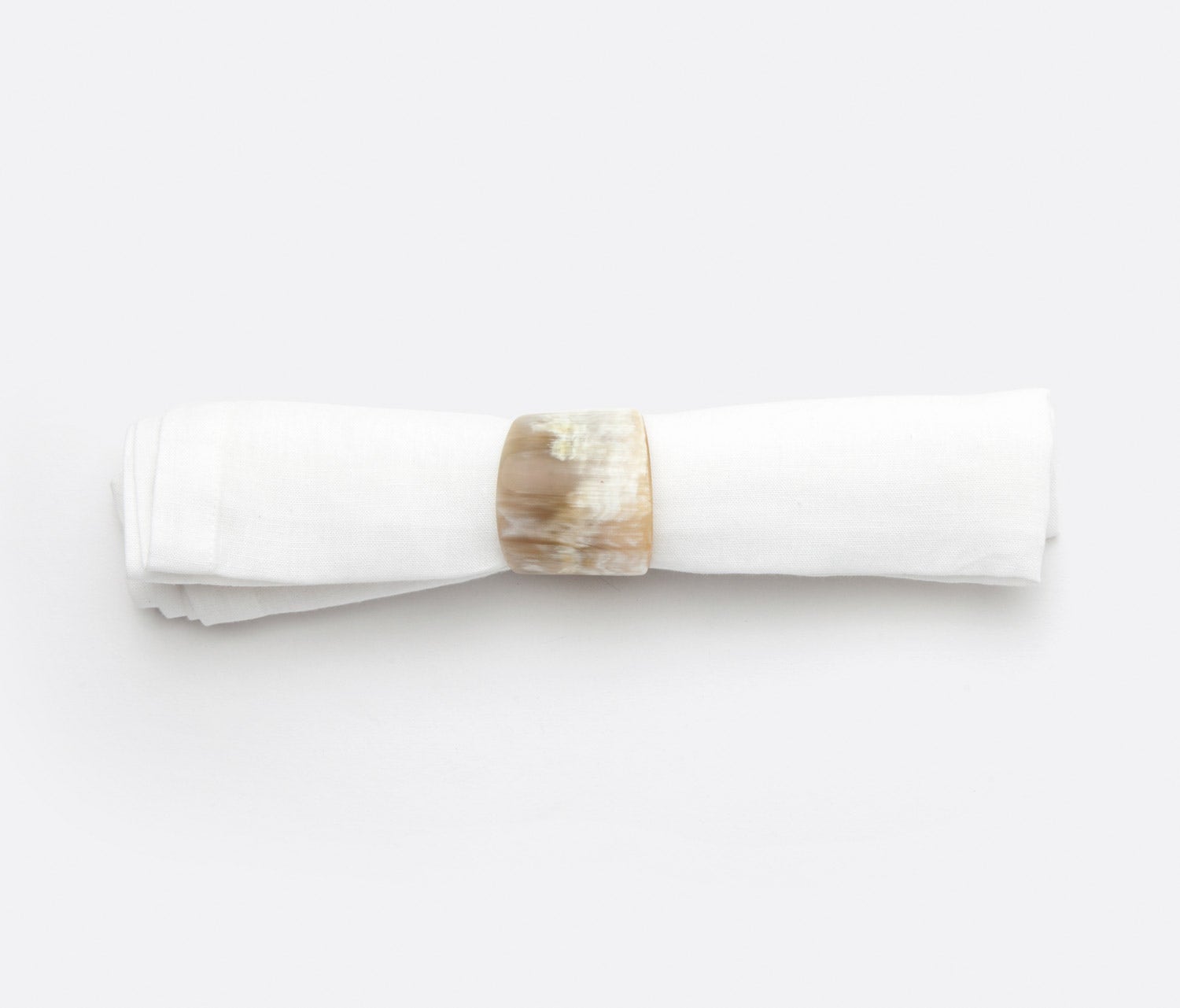 James Natural Horn Napkin Ring by Blue Pheasant